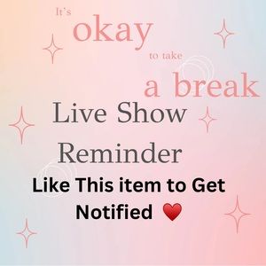 Live Show Reminder “Please read”